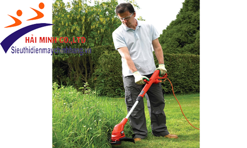 Sử dụng máy cắt cỏ chạy điện an toàn